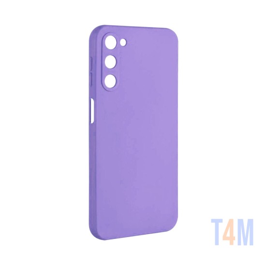 Capa de Silicone com Moldura de Câmera para Samsung Galaxy S23 Plus Roxo